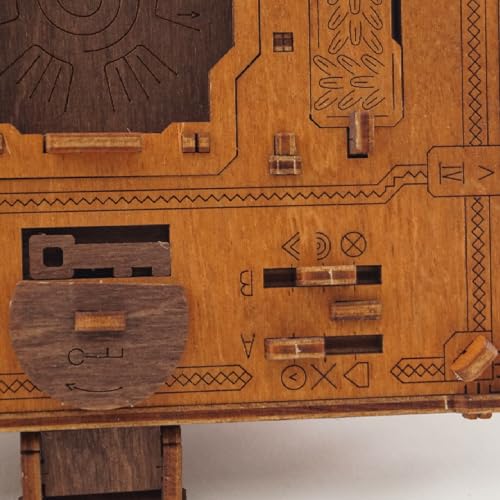 WOODEN.CITY Boîte à Puzzle Pyramide Maya – Puzzle Box, Escape Room, boîte Cadeau Unique – Fabriqué en UE – Image 6