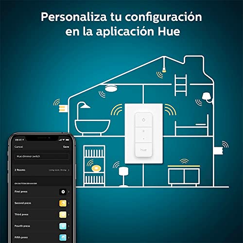 Philips Hue Smart Dimmer Switch With Remote (Requires Hue Hub, Installation-Free, Smart Home, Exclusively For Philips Hue Smart Bulbs) #TOP7