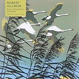 Adult Jigsaw Puzzle Robert Gillmor: Swans Flying Over the Reeds (500 Pieces): 500-Piece Jigsaw Puzzles