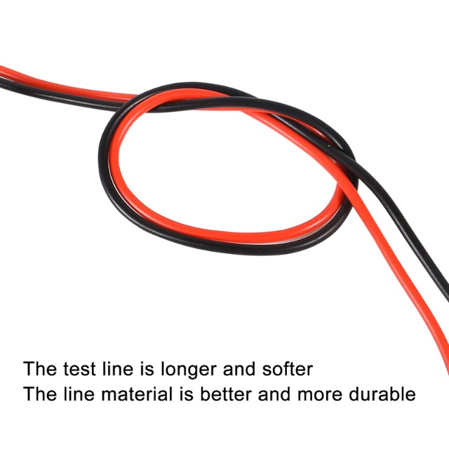 Image of ACEIRMC 2pcs 4mm Banana Plug to Alligator Clip Test Lead Wire Cable Set 14AWG for Multimeter Oscilloscope 3 Feet DMM Multimeter (2PCS)