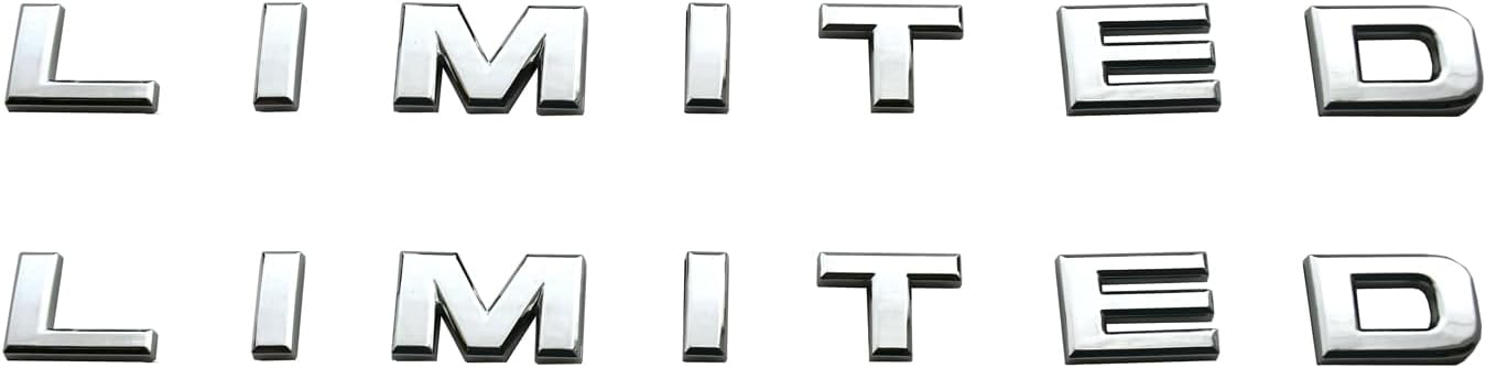 2pcs Limited Door Emblem 3D Badge Nameplate Sticker Logo Letter Decal Replacement for Expedition F-150 F-250 F-350 (Glossy)