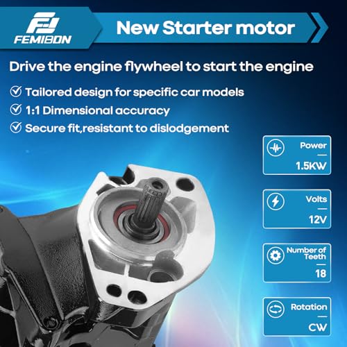 Starter 1.5KW Nuev@ Reemplazo Compatible con Road King 2007 Heritage Softail Dyna FLHR FLHRC FLHRS FLHT FLHX FLSTC 31618-06 miniatura 2