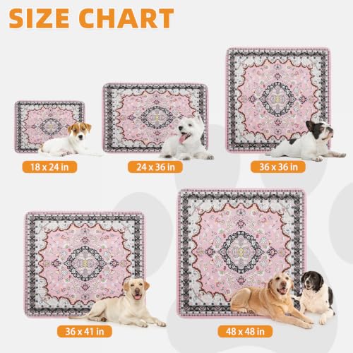 Image of KOOLTAIL Washable Pee Pads for Dogs, 2 Pack Super Absorbent Reusable Puppy Training Pads Waterproof, Nonslip and Leak-Proof Dog Pee Pads, Large Pet Mats Whelping Pads for Floor, Crate, Couch, 18 inchx24 inch