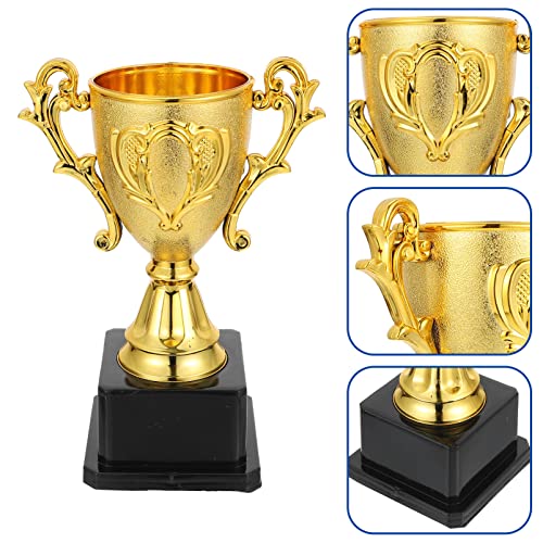 imikeya gold award trophies golden trophies for kids awards plastic trophy awards trophies cup for kids party favors sports footabll rewards competition tournaments gift