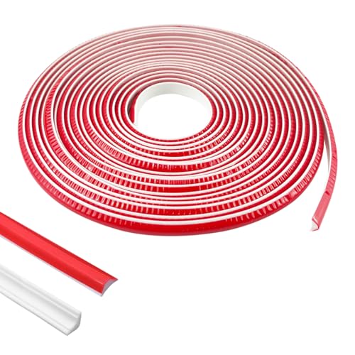 8m Tiras Decorativas Flexibles Autoadhesivos, Molduras Decorativas Pared, Moldura Flexible Autoadhesivos TPE, Molduras Decorativas para Bordes de Pared, Techo y Encimeras