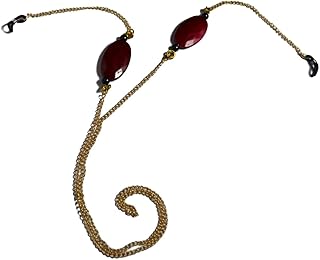 خيط احجار حمراء للنظارات