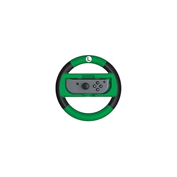 Hori Mario Kart 8 Deluxe Luigi Racing Wheel Controller for Nintendo Switch