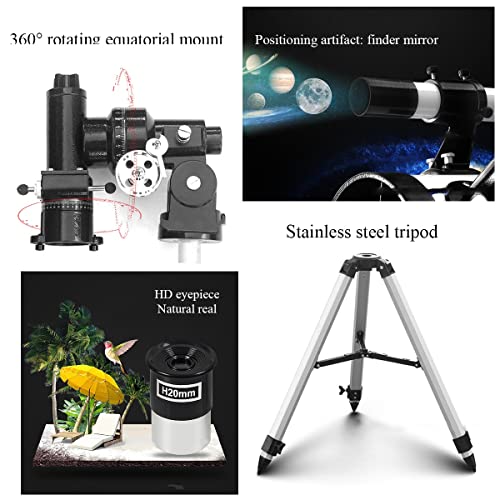 Telescopio Astronómico para Niños y Principiantes 114mm Apertura miniatura 3