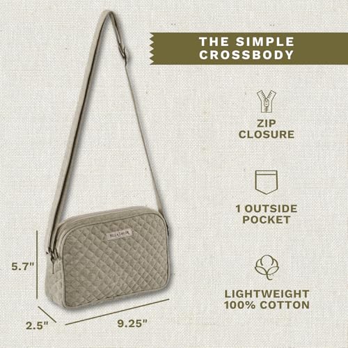 Image of Bella Taylor Simple Crossbody, Quilted Handbag for Women