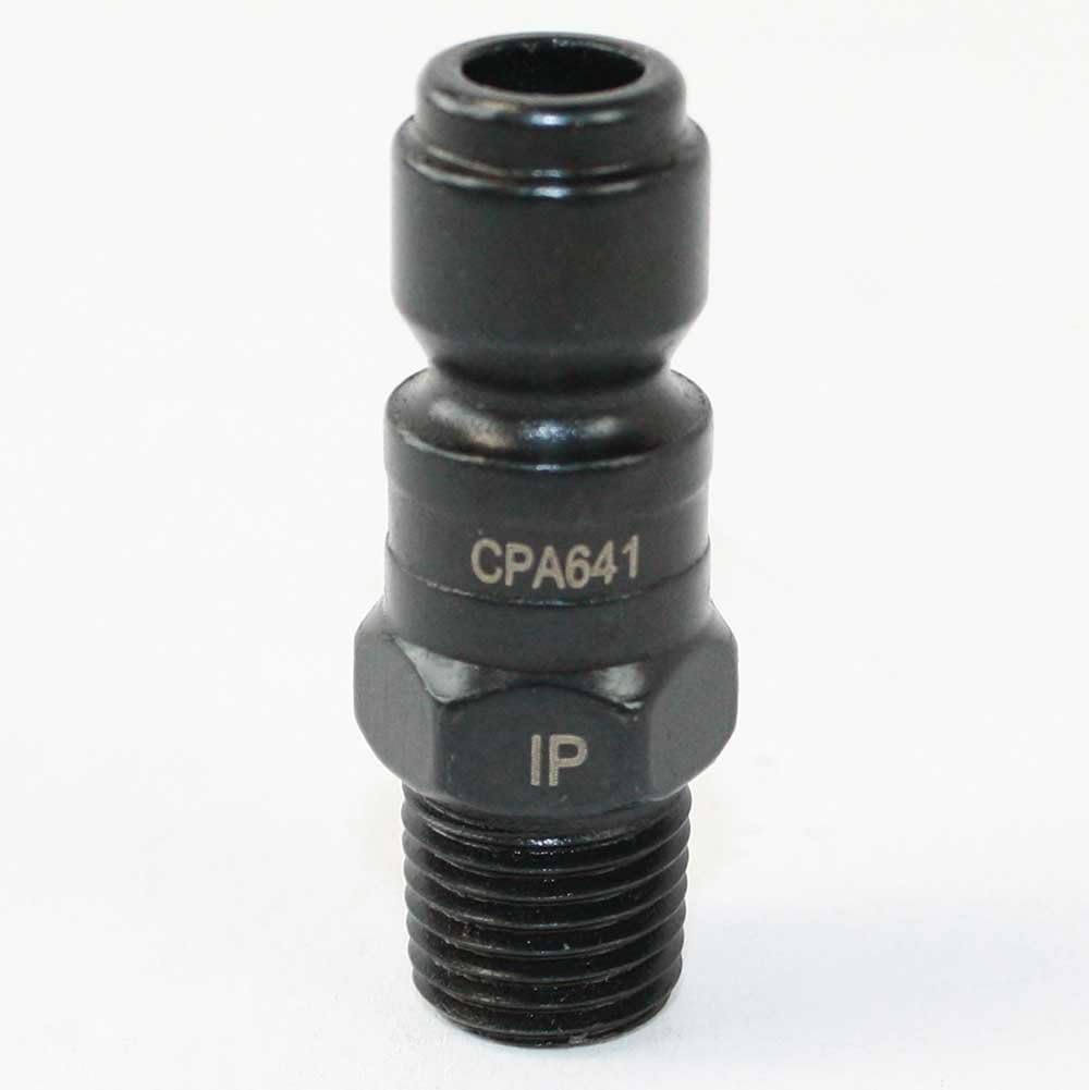 Interstate Pneumatics CPA641 3/8 Inch Automotive Steel Coupler Plug 1/4 Inch Male NPT (1)