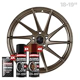 Superwrap Sprayable Vinyl Wrap - High Gloss Finish - Covers 4 Car Wheels 18' to 19' or 2 Motorcycle...