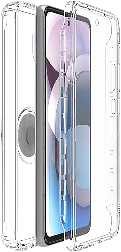 Miniatura 7 de Funda transparente diseñada para Moto One 5G ACE de cuerpo completo, protector de pantalla integrado, funda para Motorola G 5G, absorción a prueba