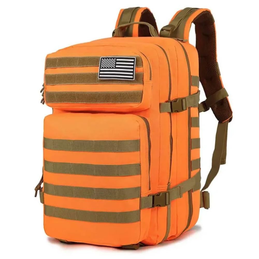 Sac à dos tactique 50 L militaire pour homme et femme Sac à dos pour voyage, camping, randonnée, sac à dos étanche pour sports de plein air