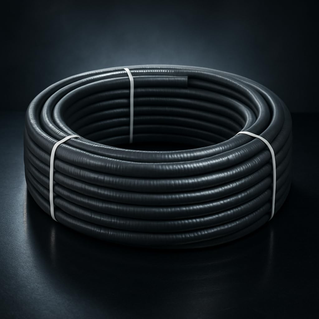 Espiroflex – Hidrotubo Flexible PVC con Espiral Reforzada, Gris | Rollo 25 m | Tubo para Piscinas, Riego, Desagües y Aire Acondicionado (16, 20, 25, 32 y 40 mm) (20 mm)
