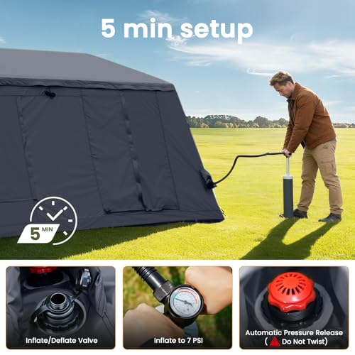 Carpa inflable camping ABORON 8-10 personas 4 estaciones miniatura 4