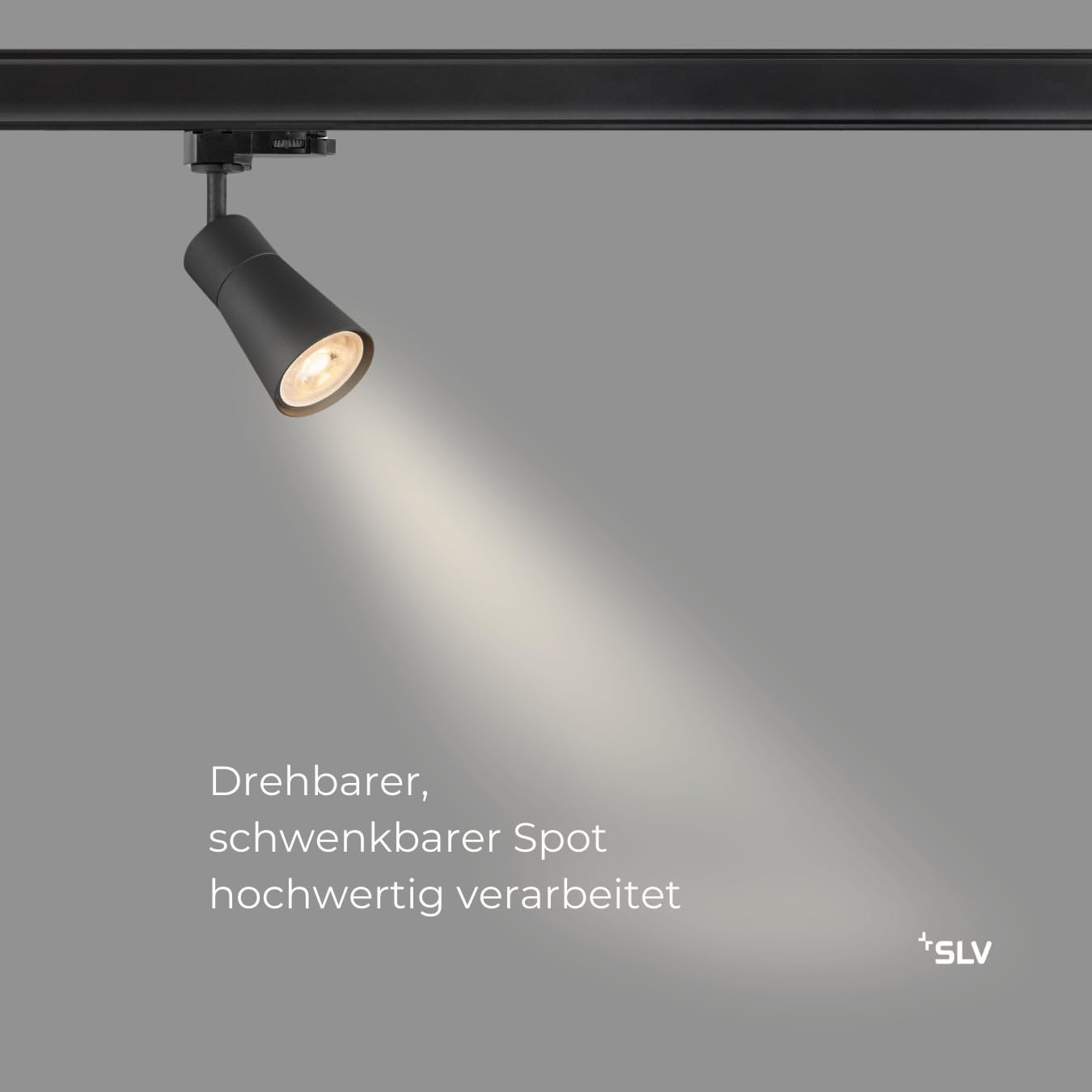 SLV PURI 2.0 CONE Schienenstrahler 3 Phasen Schienensystem Schwarz