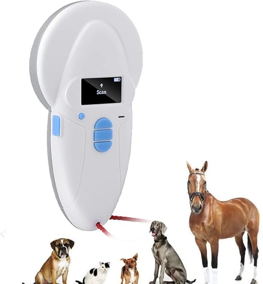 Pet Microchip Scanner RFID Chip Reader Scanner 134.2Khz Pet Microchip