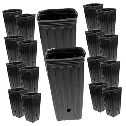 Abaodam 30Piezas Ollas De Guardería para Plantas Altas Macetas De Jardinería De Plantación De Contenedores para Plantas