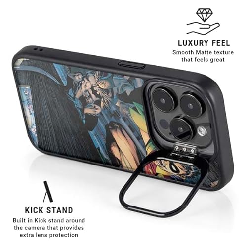 Skinit Kickstand Phone Case Compatible With Iphone 16 Pro - Officially Licensed Dc Comics Batman All Star Batman & Robin thumb #1