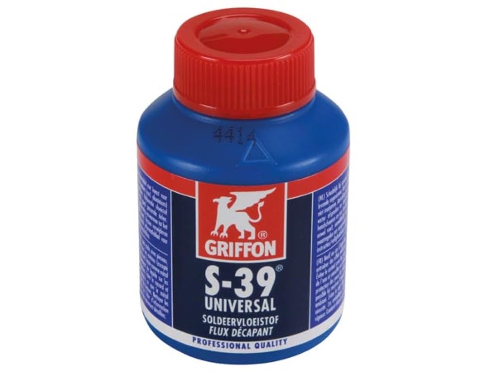 Griffon Flux de Soldadura Universal 80 ml, para Soldadura Blanda de Metales Excepto Aluminio, válido con Todo Tipo de estaño, Flujo Fuerte para reparación y Mantenimiento