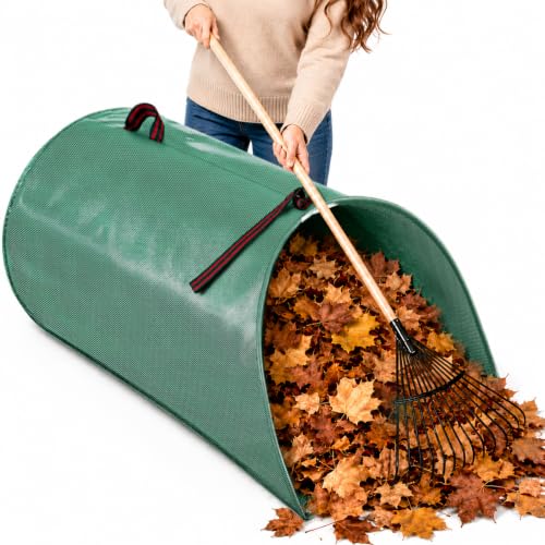 100 Gallon Leaf Collector, Reusable Dustpan-Type Lawn and Le