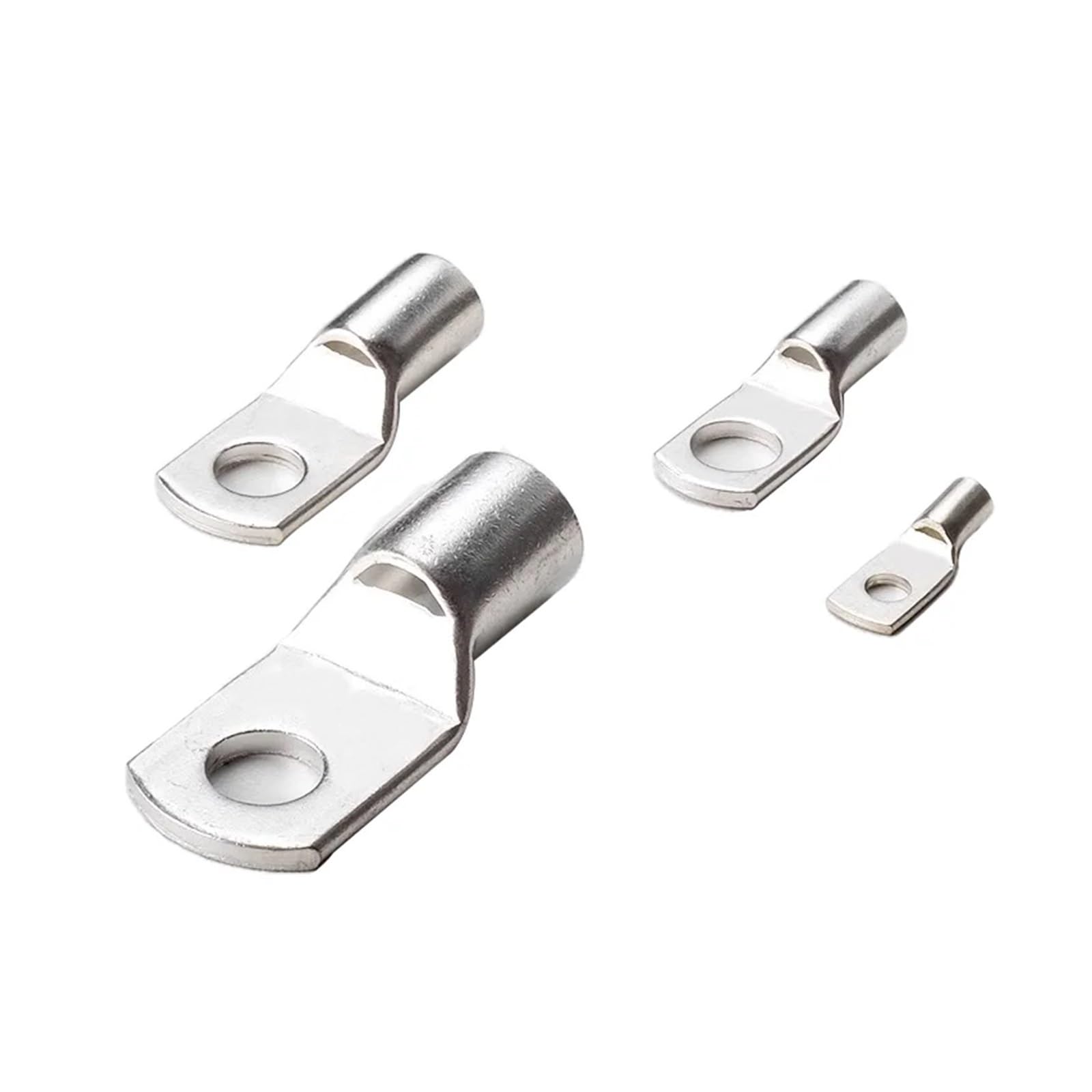 100 Stück SC Typ Wire Nose Terminal SC6 SC8 SC10 SC16 SC25 blankes Kupfer Batterieblock Kabelschuhe Loch 6 mm 8 10 Crimpverbinder(SC6-6,100PCS)