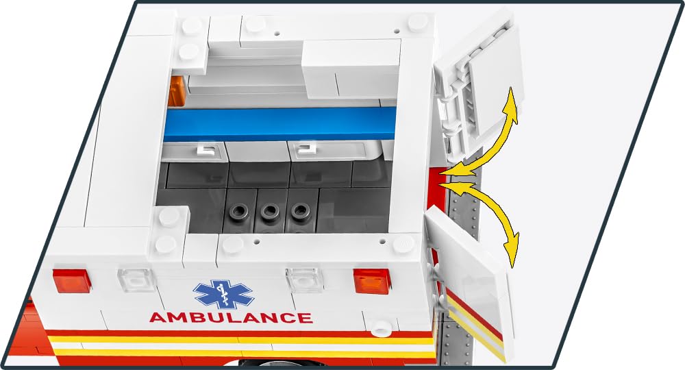 COBI Set Costruzione Ambulanza 1:35, 311 Pezzi, da 6 Anni