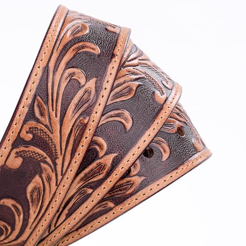 RESISTANCE Boys Western Belt, Mens Cowboy Belt, Western Wear Full Grain Leather Belts Strap Without Buckle For Cowboy Men4