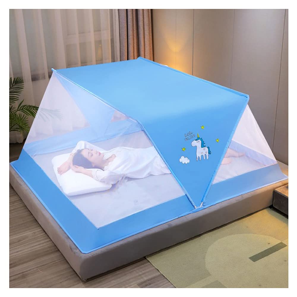 Zanzariera Pieghevole Portatile Letto A Baldacchino Campeggio Portatile da Viaggio Casa Anti Zanzara Tenda Zanzariera Pieghevole per Adulti Reti per Insetti per Il Sonno Senza Fondo All'aper