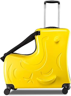 Kids Ride On Suitcase with Wheels, Scooter Luggage for Toddlers Travel, Durable Children's Suitcase for Boys & Girls Ages 2-20 Years