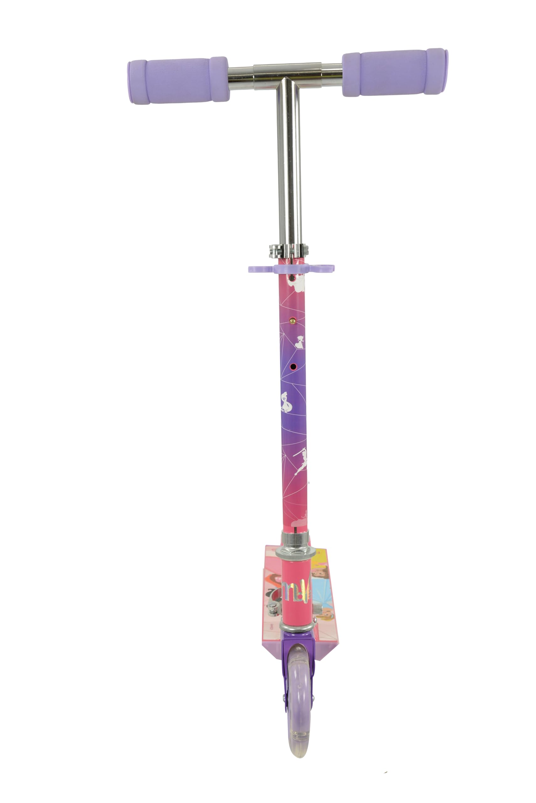 Disney Princess - Patinete Infantil para niñas y niños, Plegable, para niños y niñas, Patinete Iluminado Ajustable, Ruedas iluminadas, 58 x 30 x 80 cm
