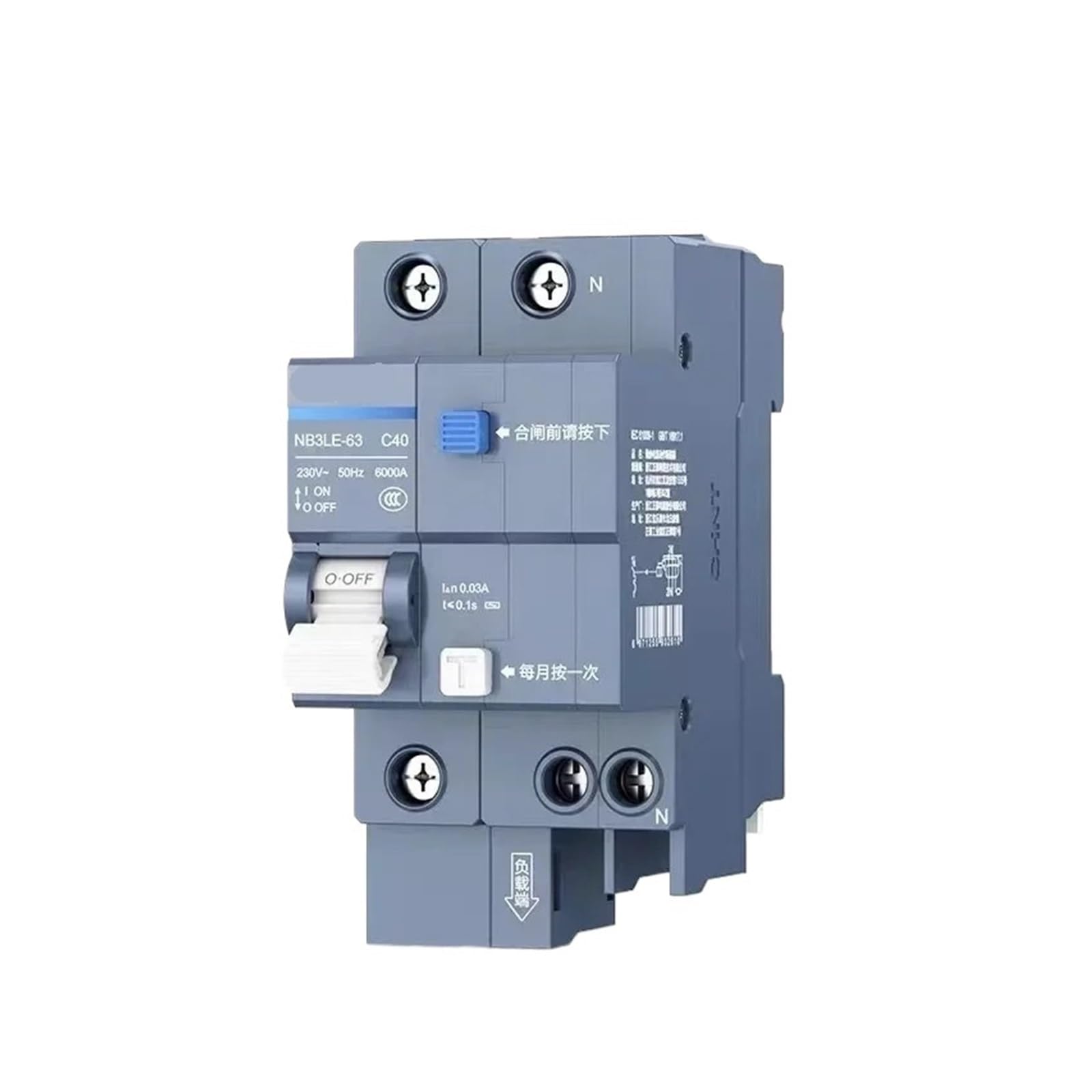 OSHZIKJII 6A 10A 16A 32A 63A 1P+N 2P 3P+N 4P 230V Breaker(32A)