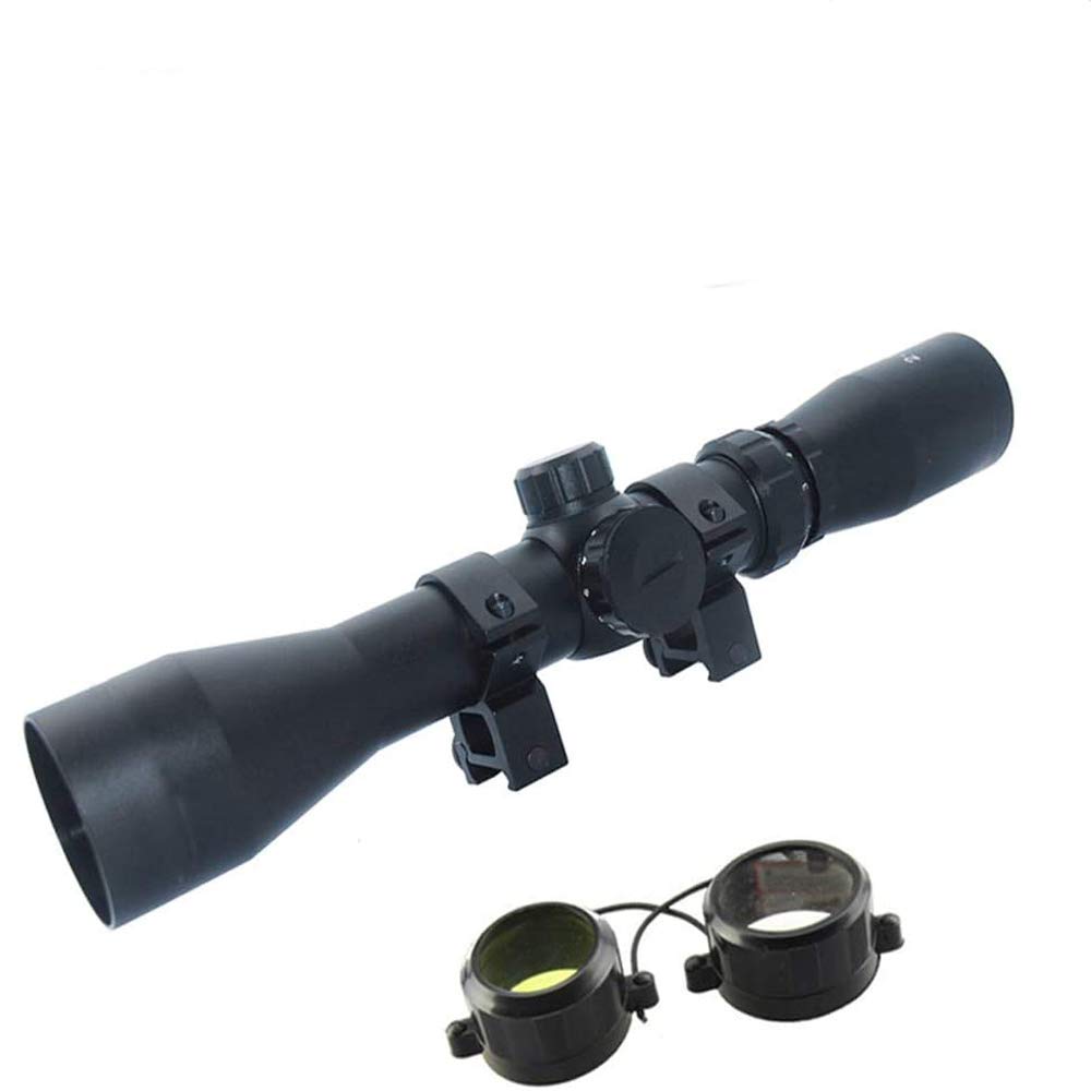 Ddartsgo 2-7x42 Long Eye Relief Scopes Red/Green Dual Illumination Crosshair Mil-dot Hunting Gun Optics with 20mm Picatinny Ring Mounts