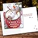 Cocoa Snowman Holiday Card Pack / 25 Winter Wishes Cards Set/Hot Chocolate Marshmallows Design With Inside Verse / 4 5/8