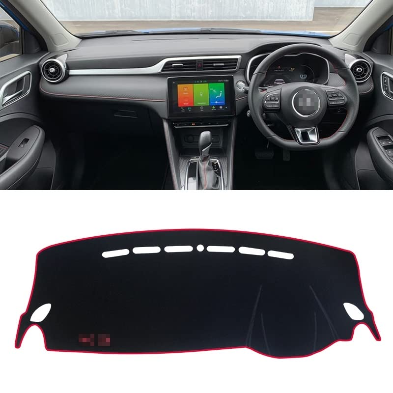 Alfombrilla para salpicadero MG ZS y EZS 2017-2022 con borde rojo protector 2