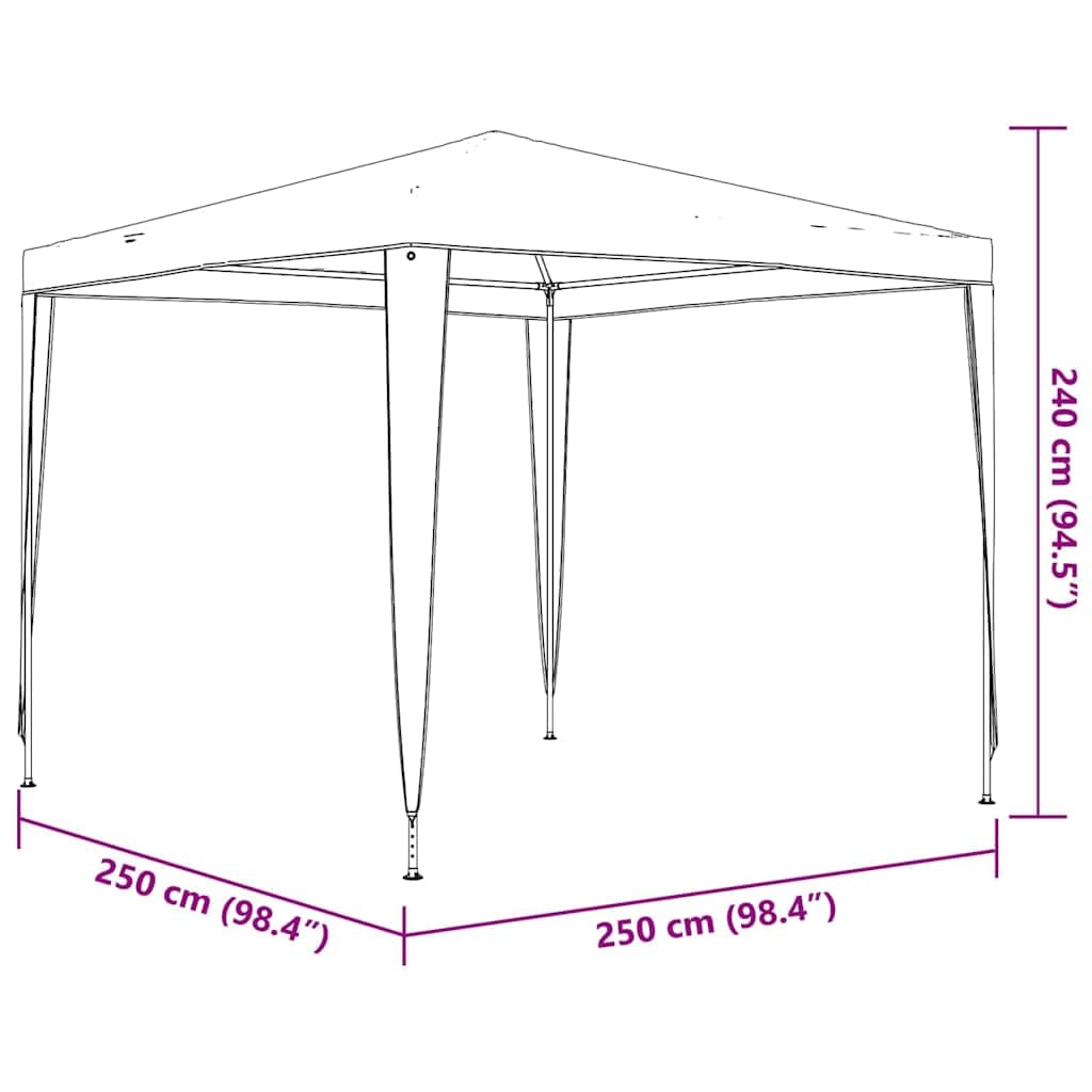 Namiot Fiesta Szary Antracyt 90 g/m² 2,5 x 2,5 m
