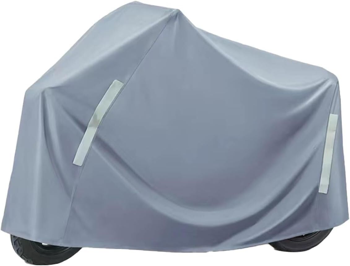 Oxford Cloth E-Bike Cover Reflective Lock Hole(Gray)