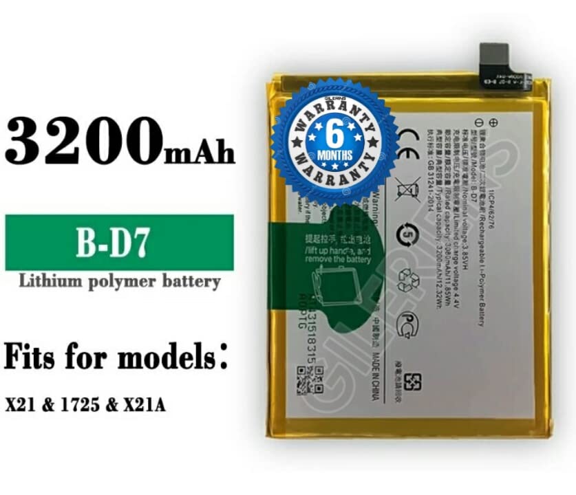 Image of Original B-D7 Battery for Vivo X21 Battery with 6Month Warranty***
