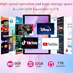 10 inch Android 15 Tablet, 8GB RAM 32GB ROM Powerful Quad-core CPU, 1280*800 Resolution Screen Tablet PC, 8MP Camera, 6000mAh Battery Computer, 2 in 1 Tablets with Keyboard, Case, Mouse, Stylus Laptop