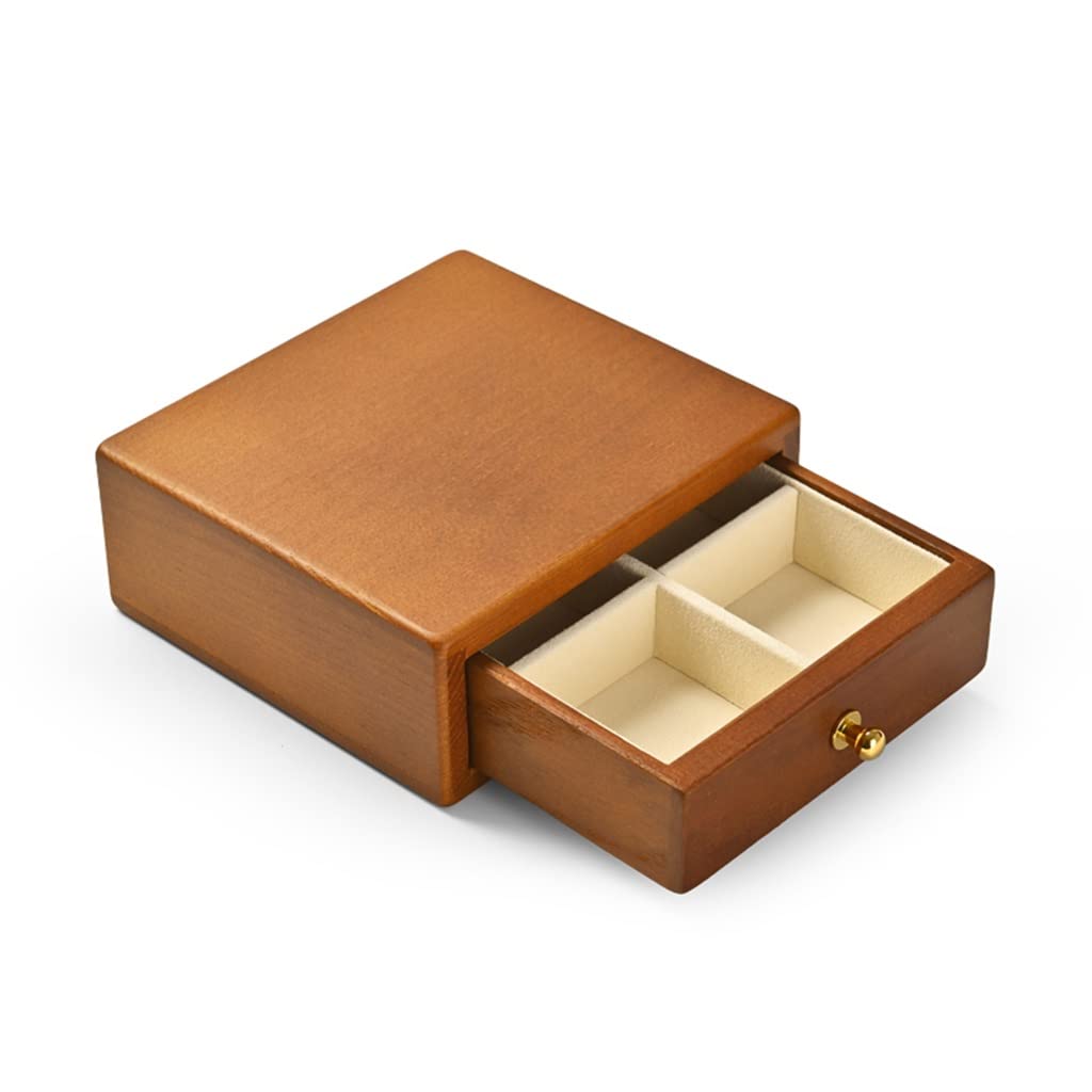 TIANQIHAO Flashing Earrings Ring Bangle Necklace Storage Case Drawers Jewelry Organizer Box Jewelry Display Box,C-13 * 12 * 4.8CM