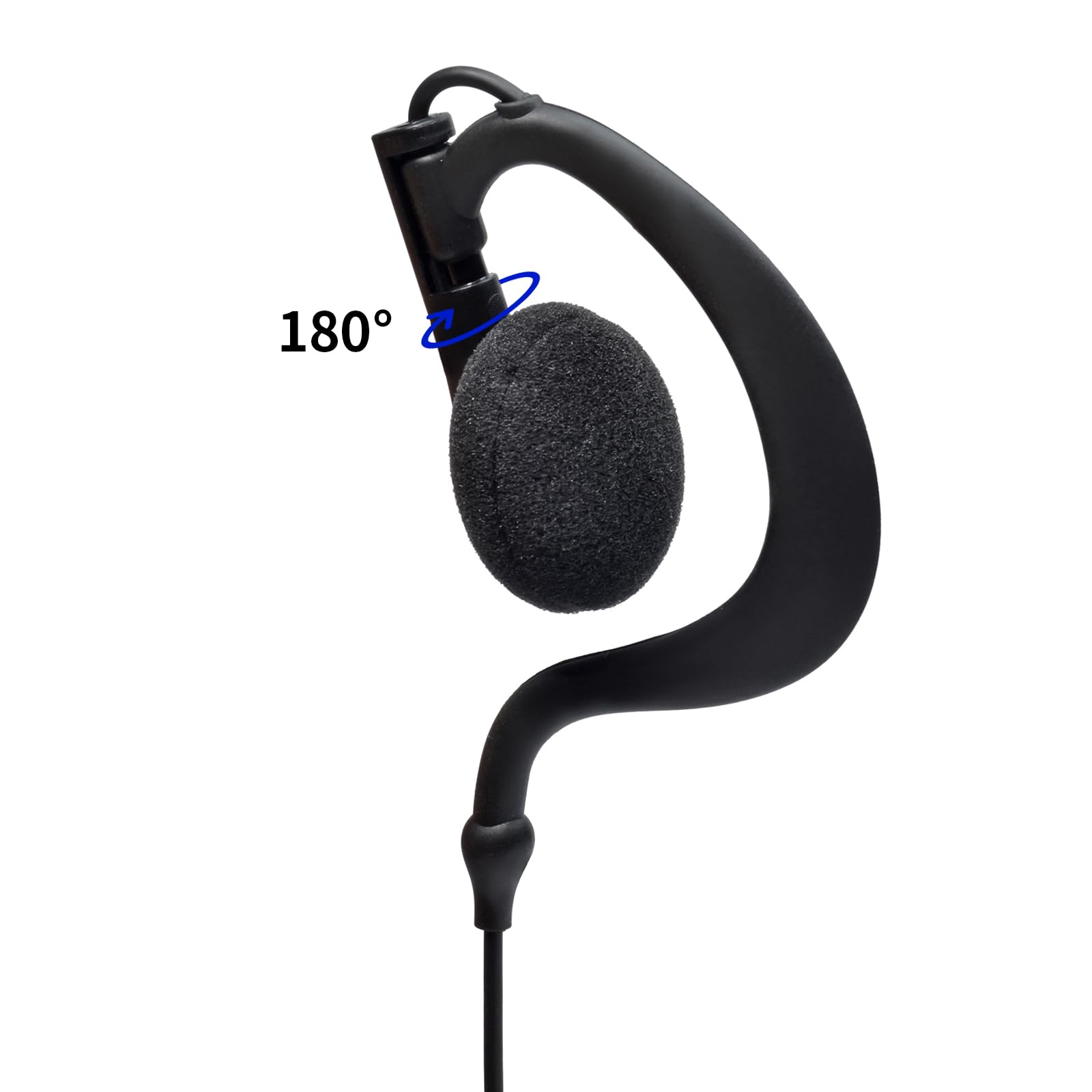UAYESOK Auricolare radio a forma di G per Motorola 2 pin, auricolare walkie-talkie di sicurezza con microfono PTT per Motorola XT420 XT460 CP040 DP1400 GP300 GP88 Hytera PD405 PD505 Radio bidirezional