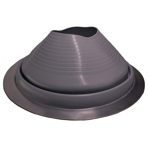 Grey EPDM Roof Jack Pipe Boot Flashing