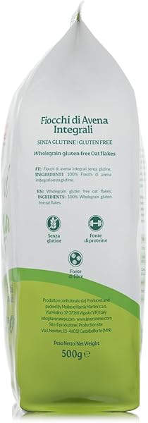 La Veronese | Fiocchi d'Avena Integrale, Fiocchi Piccoli, Senza Glutine, 500 g - 4