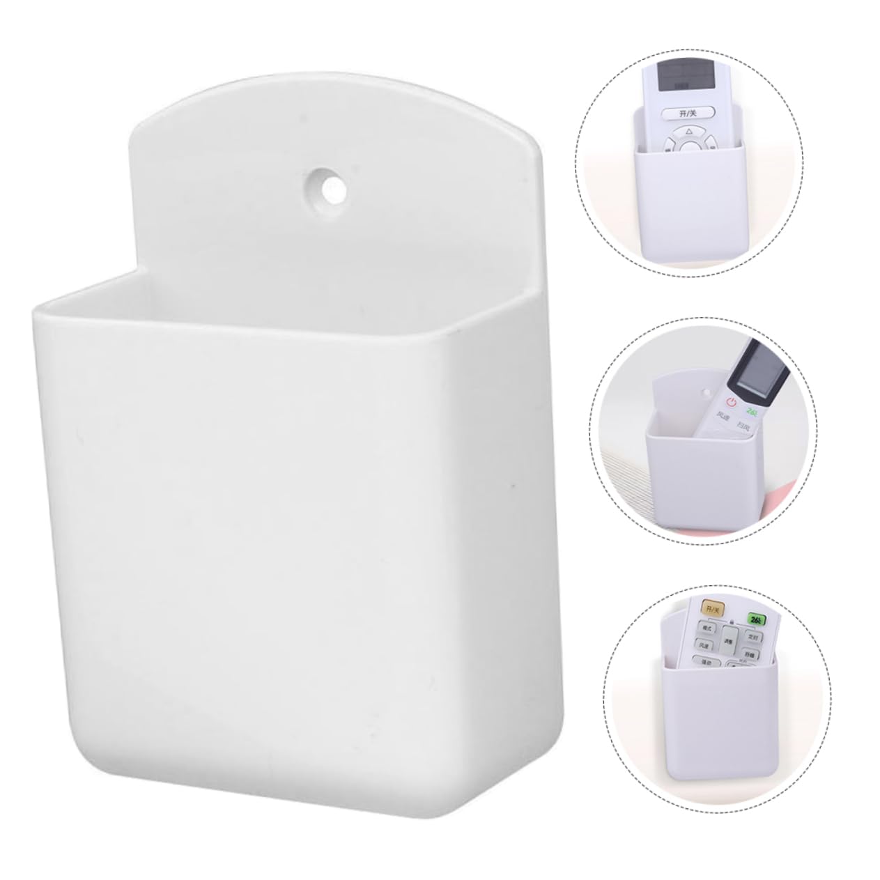 PRETYZOOM 12 Piezas Colgador De Control Remoto Montado Titulares Soporte para Control Remoto Junto a La Cama Portalápices Colgante Soporte Remoto para Montaje En Pared El Plastico
