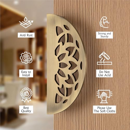 Image of COMPASS Main Door Handles for Home 6 inch, Stainless Steel Door Handle for Main Door, Heavy Duty Pull Handle for Wooden, Glass & Metal Doors