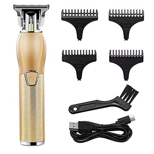 Professional Hair Clippers Cordless Outliner, Hair Trimmer T Blade Trimmer for Men Zero Gapped Detail Beard Shaver Barbers Grooming Kit Rechargeable