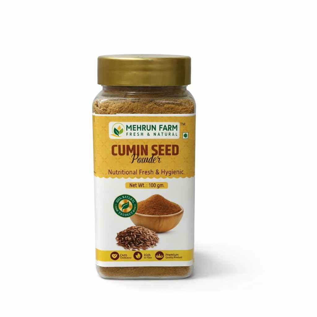 Organic Cumin Powder (Jeera) – Finely Ground, No Additives, Rich Aroma|100 Gram