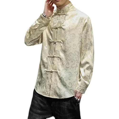 Jaquetas elegantes tang, gola mandarim, prata, vermelho, roupas do ano chinês, camisas de seda aceti