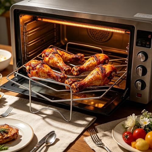 Soporte para Costillas de Barbacoa que Optimiza Espacio en Parrillas Pequeñas 4