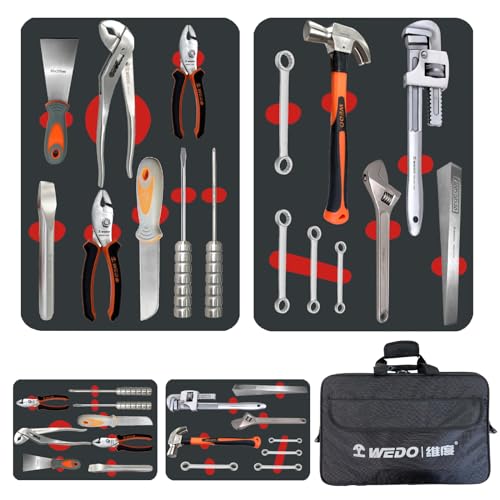 Set de herramientas combinadas WEDO 16 piezas acero inoxidable